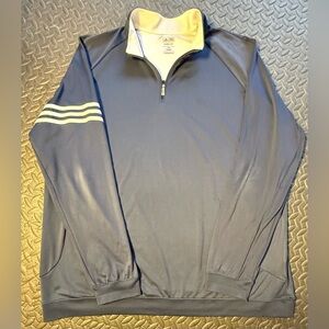 adidas Men’s Climalite Performance Golf Blue 1/4 Zip Pullover Size XXL